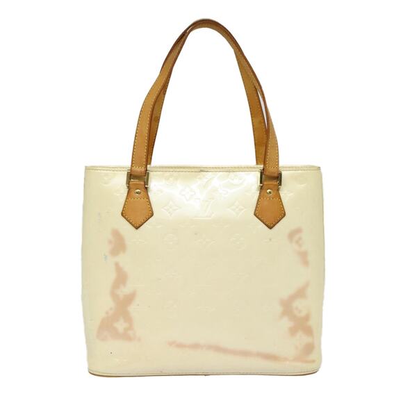 LOUIS VUITTON Monogram Vernis Houston Hand Bag Perle M91342 - Picture 3 of 13